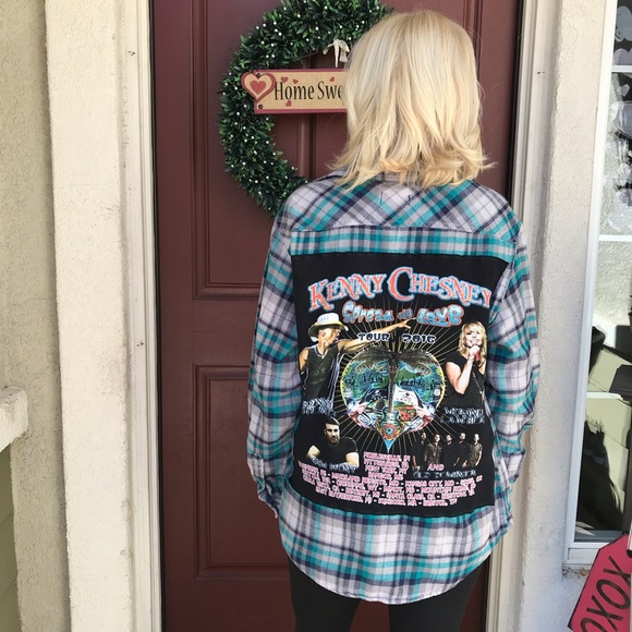 Tops - ✨Custom Made Kenny Chesney Flannel😍